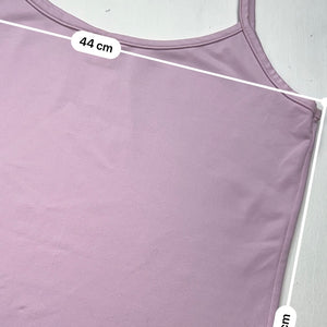 Pink lycra cami top (XL)
