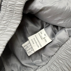 Grey windbreaker zip up biker jacket (XL)