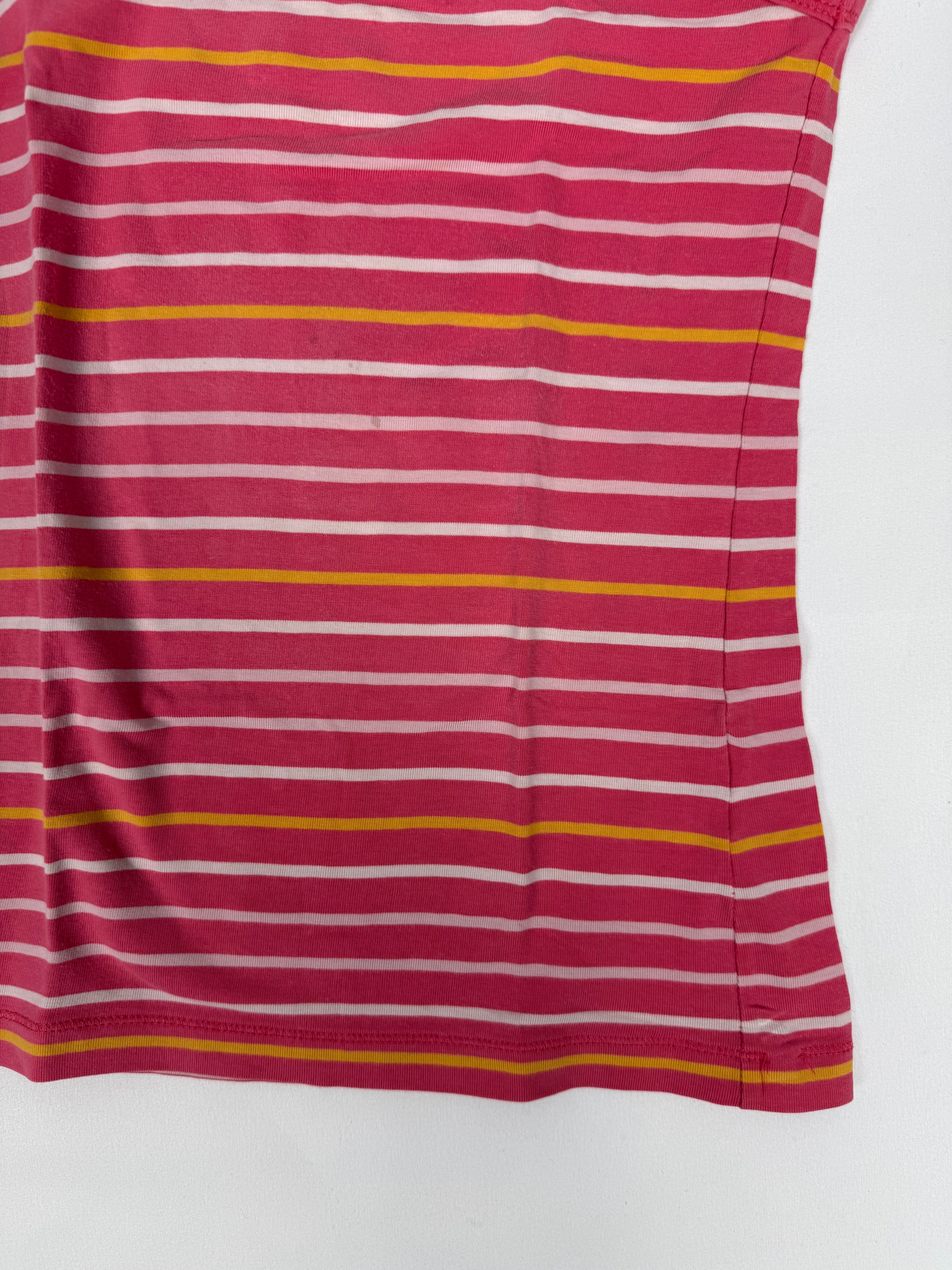 Pink striped tank top (S)