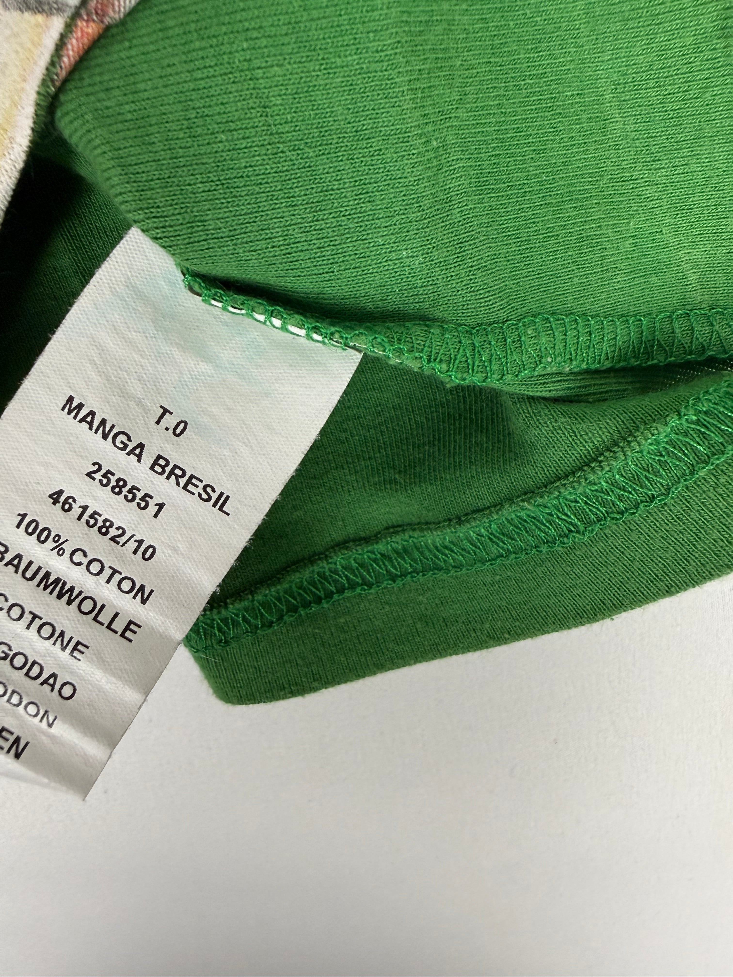 Green graphic Brazil tank top (XS)