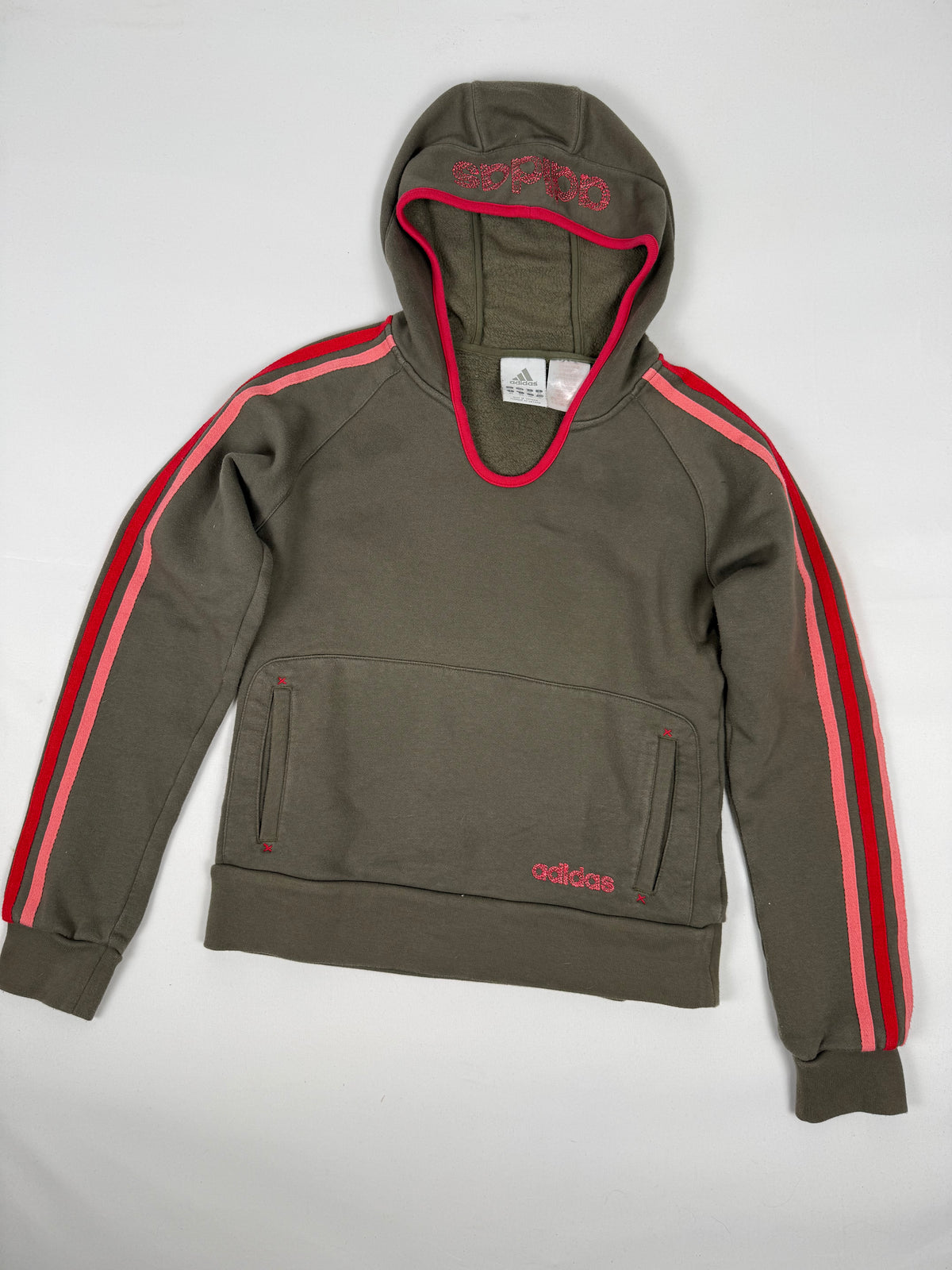 Khaki cotton hoodie (S)