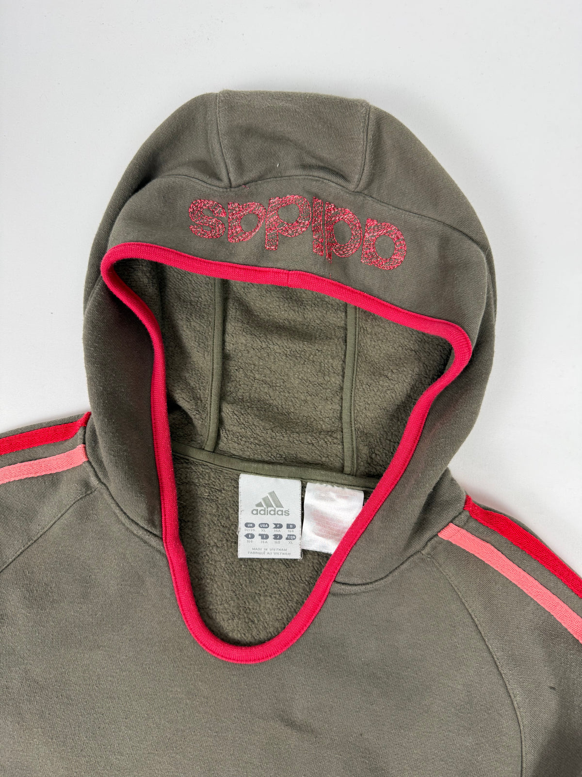 Khaki cotton hoodie (S)