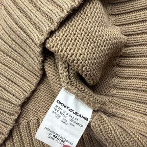 Beige spell out logo cotton jumper (S/M)