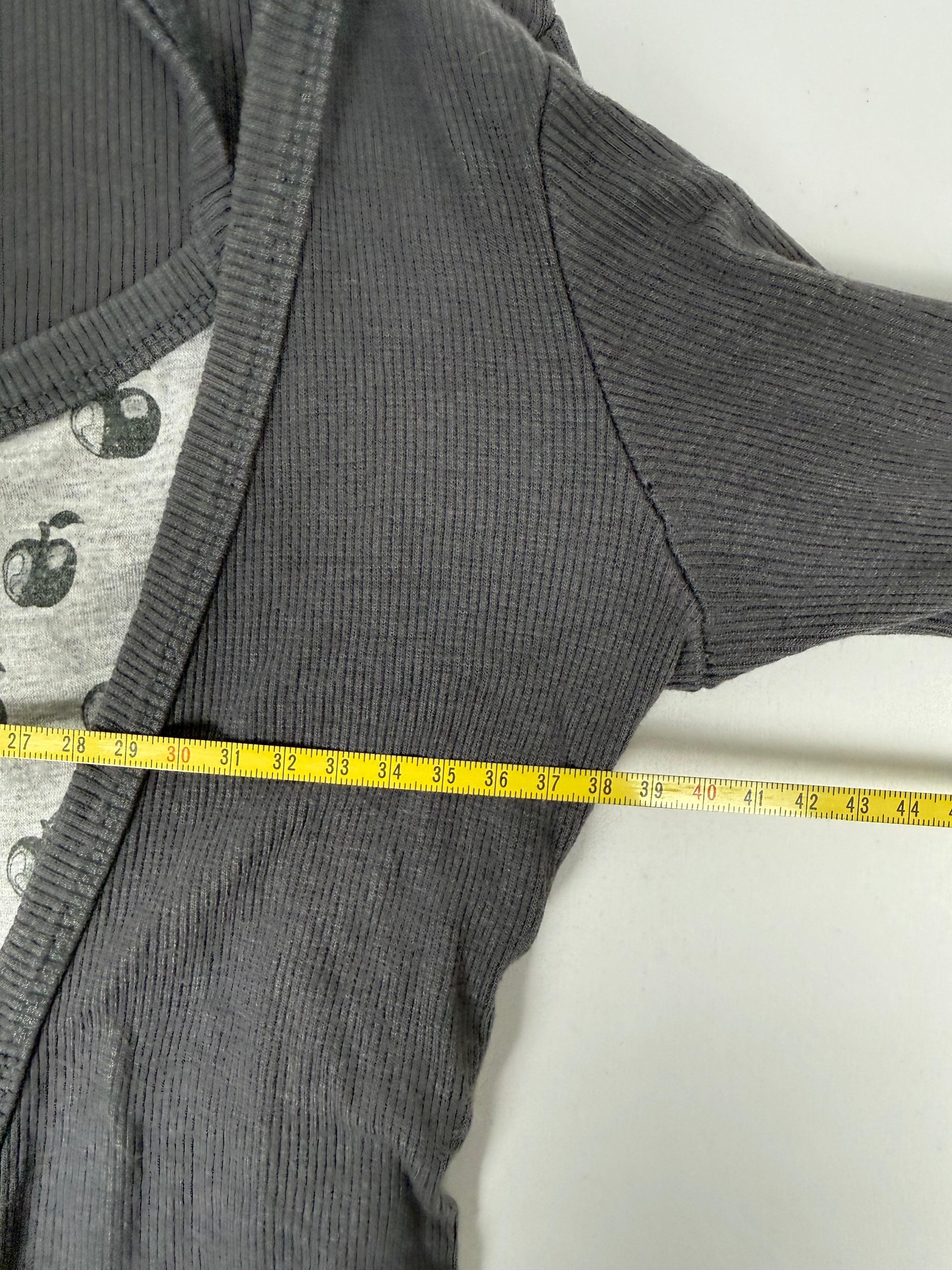 Grey ultra stretchy hooded top (S)