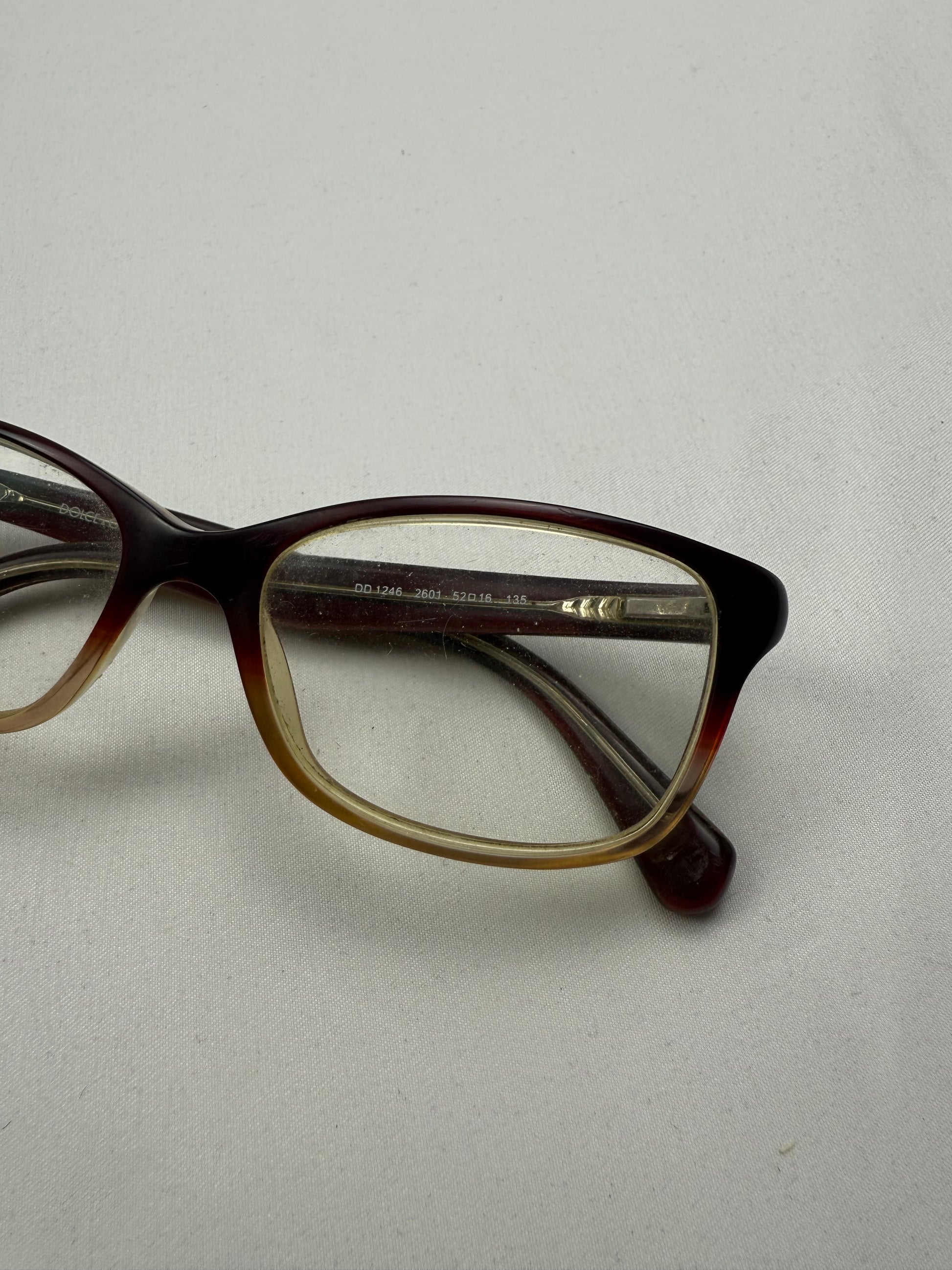 Brown logo office glasses (with prescription)