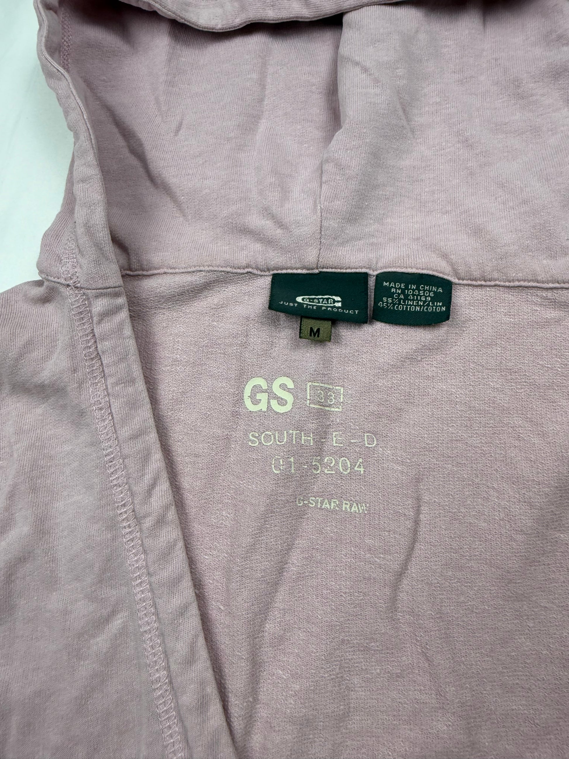 Baby pink cotton hoodie (M)