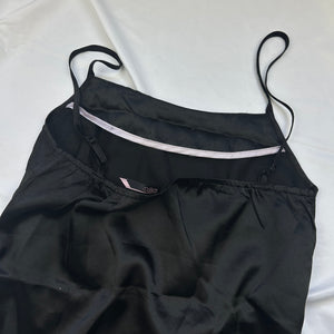 Black silky super soft cami top (M)