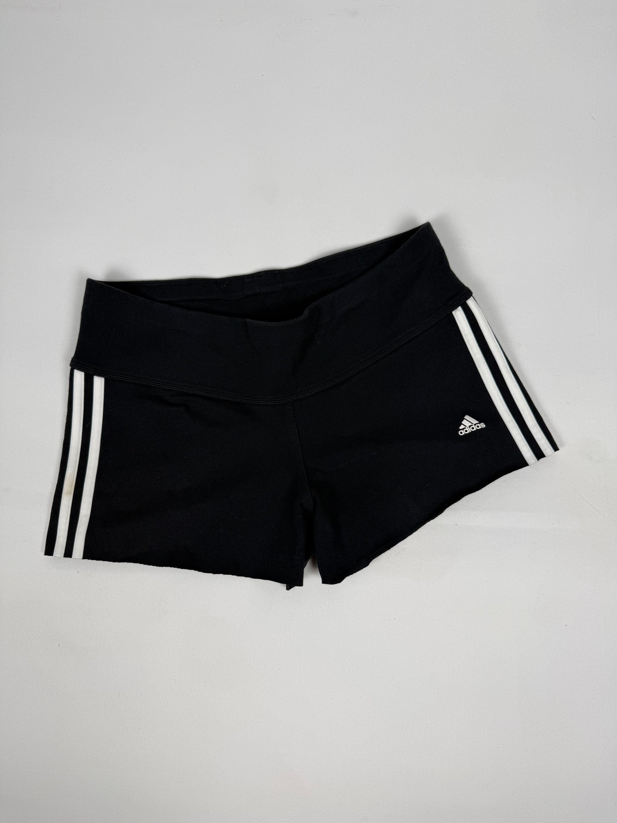 Black activewear low rise mini short (S)