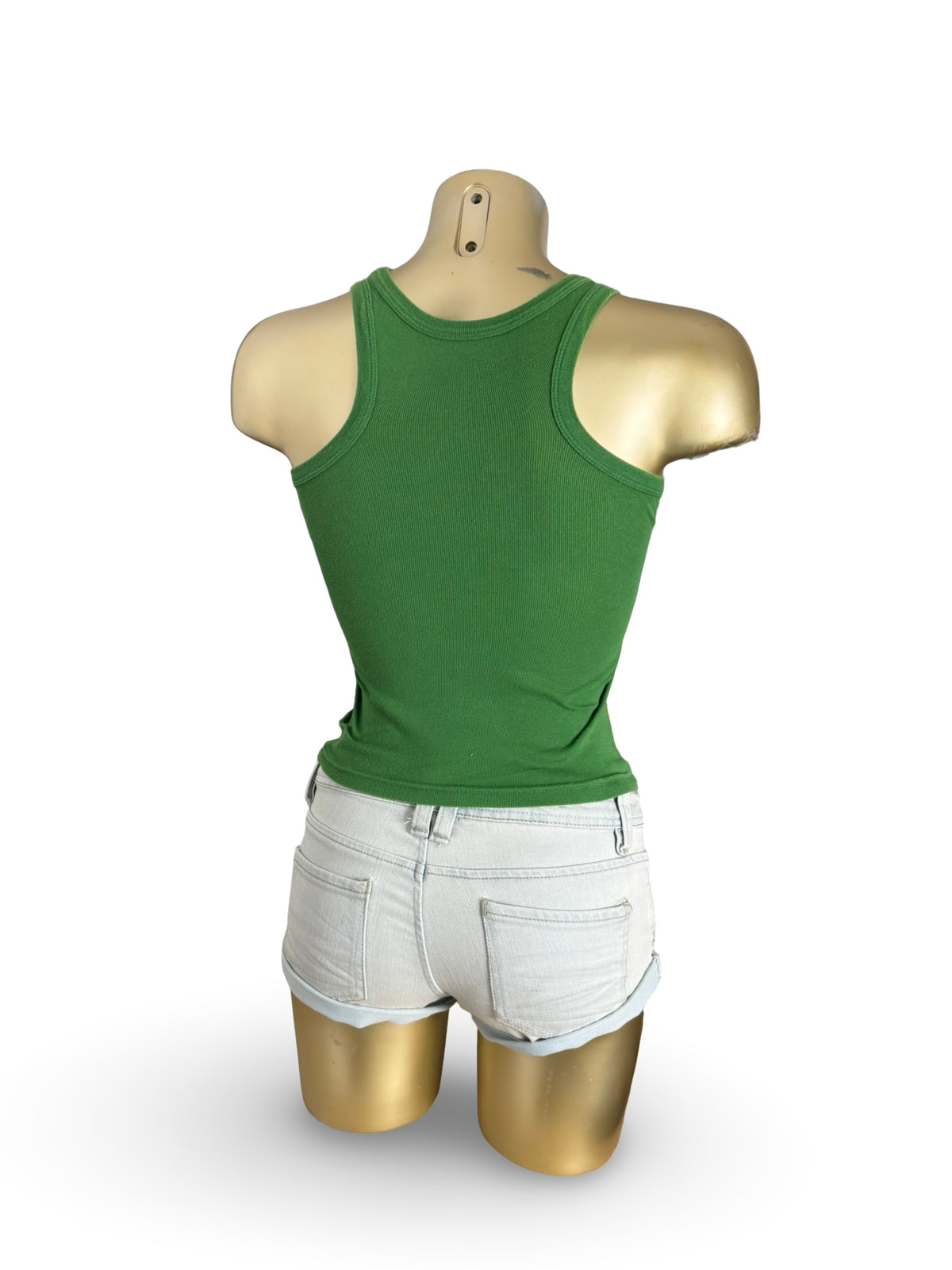 Green graphic Brazil tank top (XS)