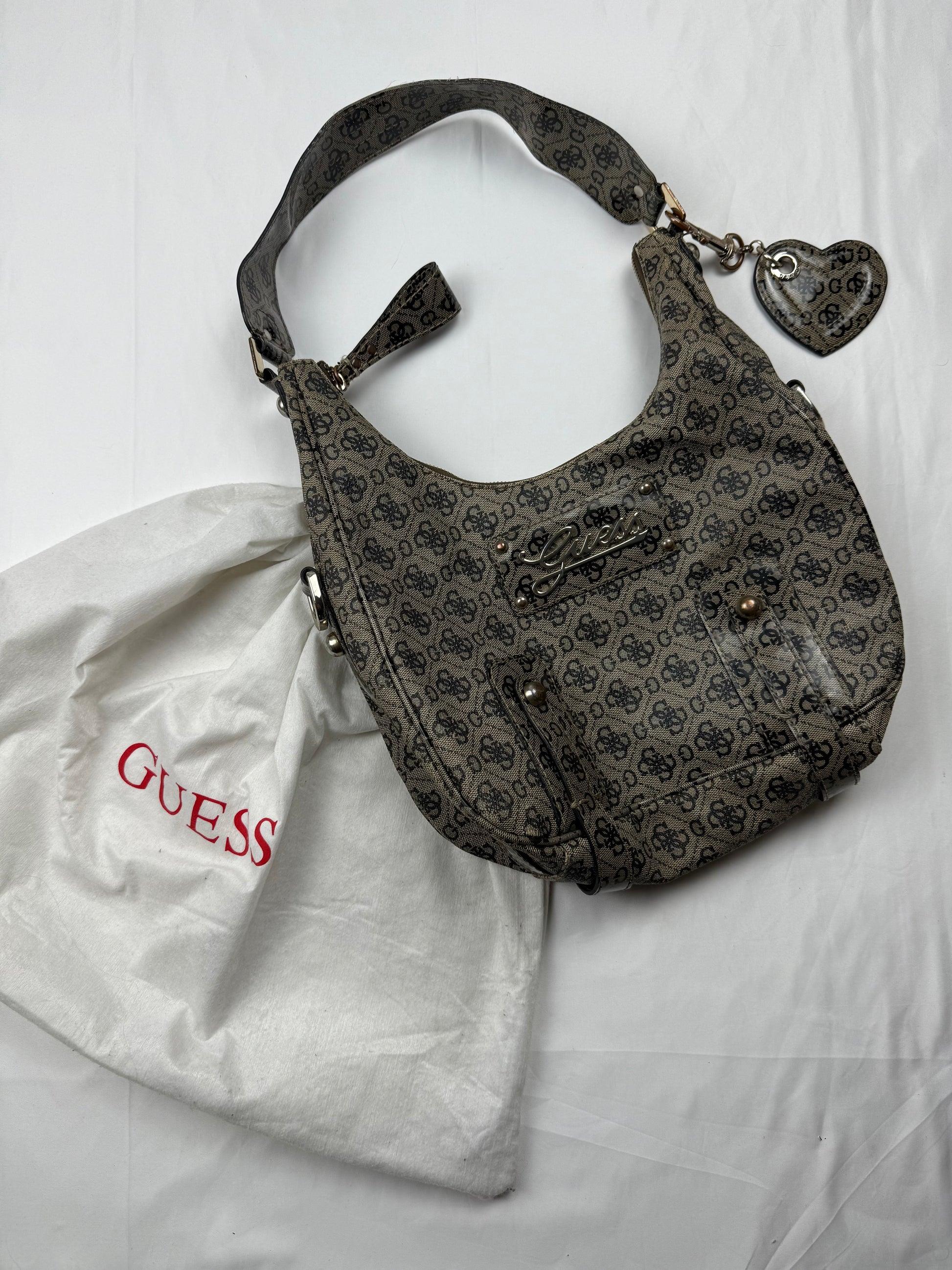 Brown monogram besace bag (30x22cm)