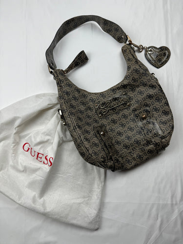Brown monogram besace bag (30x22cm)