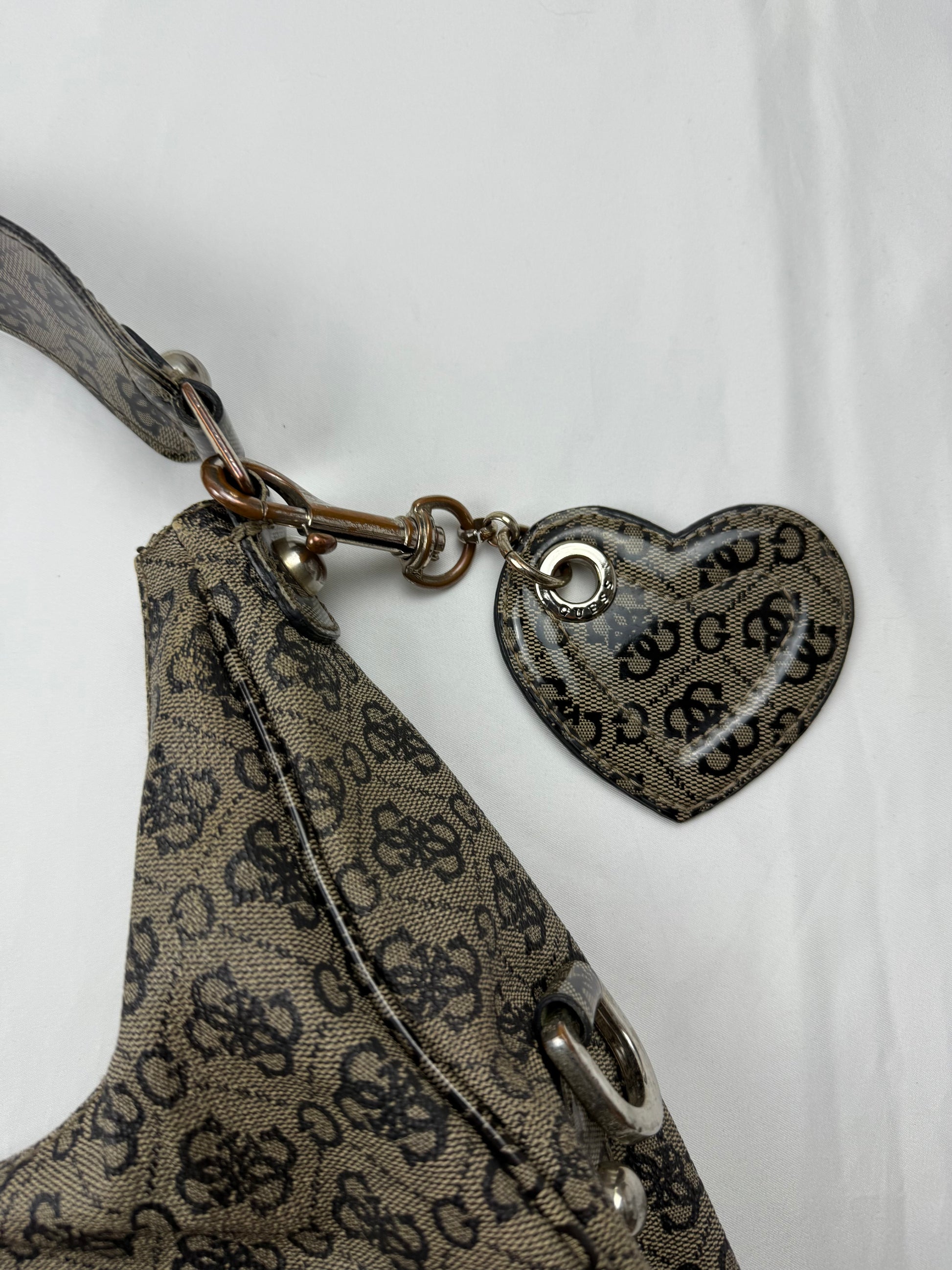Brown monogram besace bag (30x22cm)