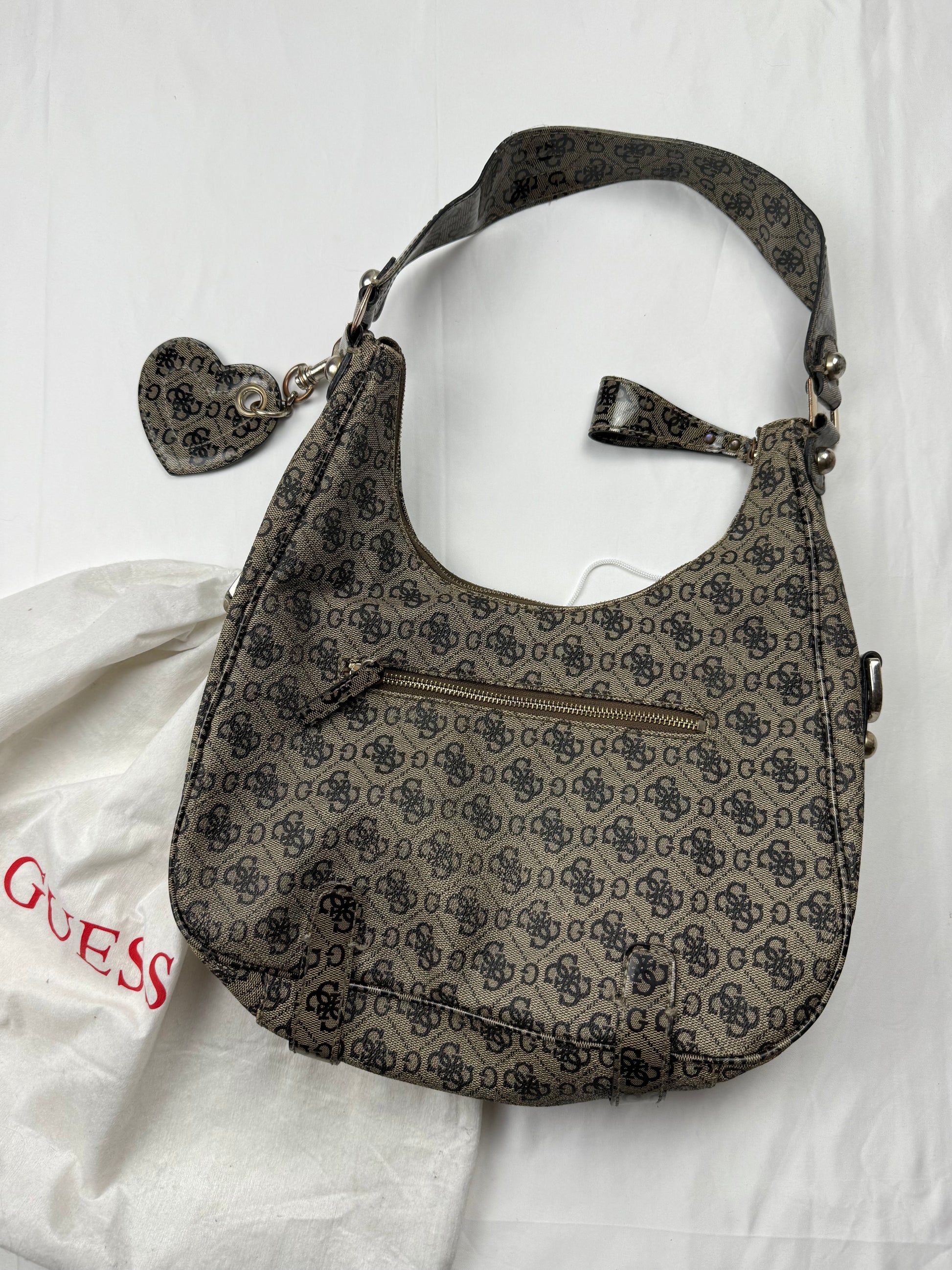 Brown monogram besace bag (30x22cm)