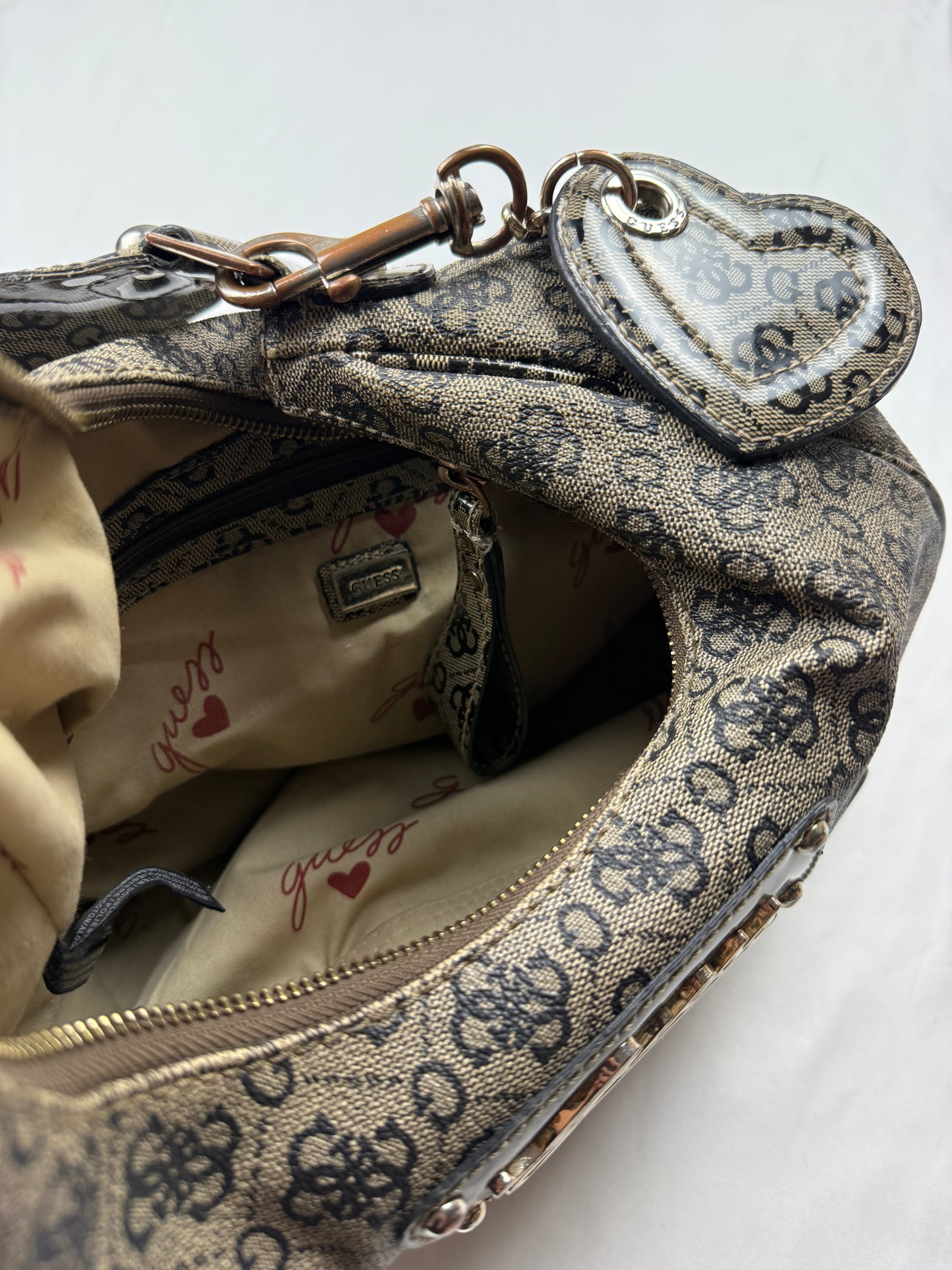 Brown monogram besace bag (30x22cm)