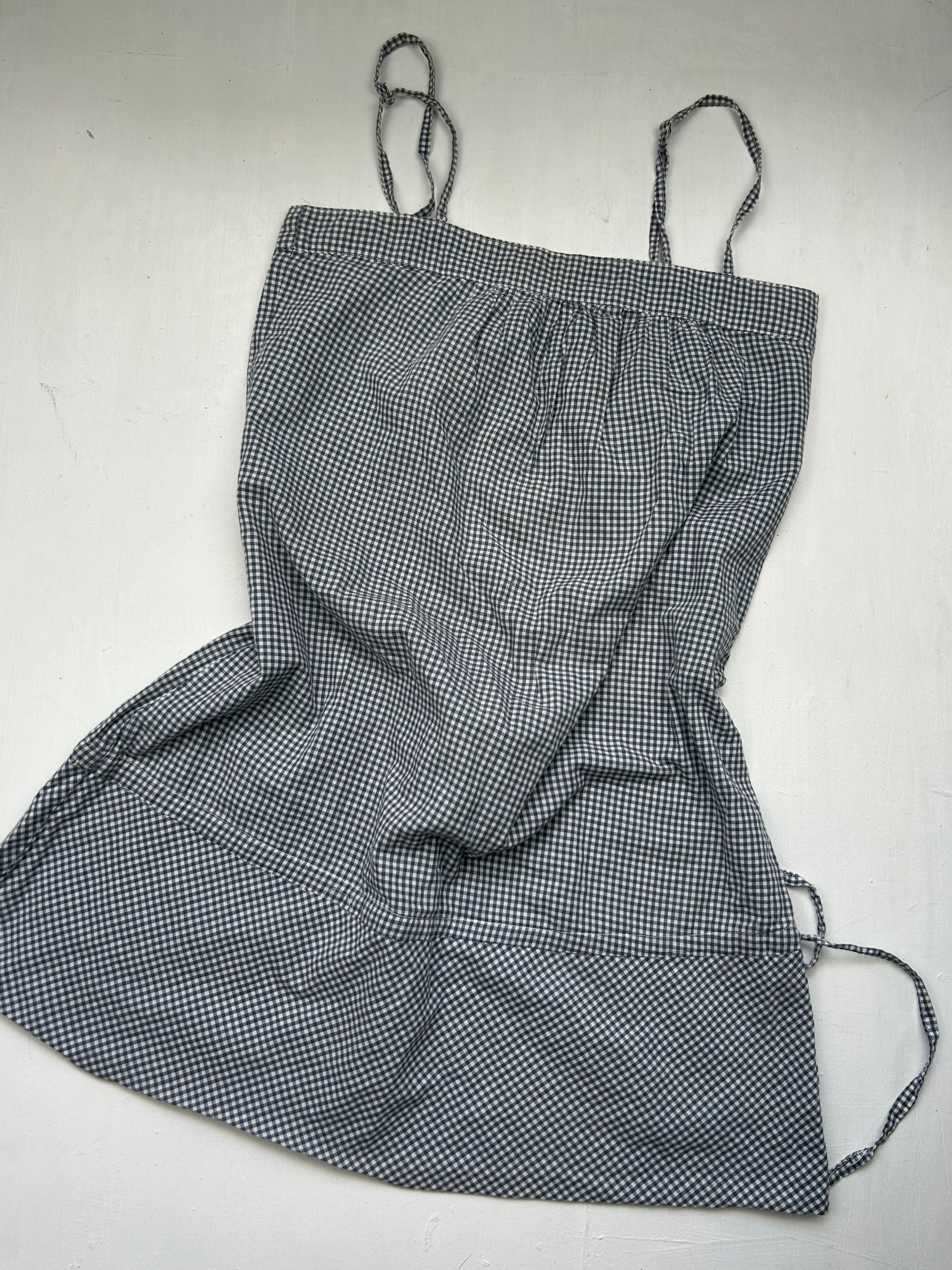 Grey check mini dress (M)