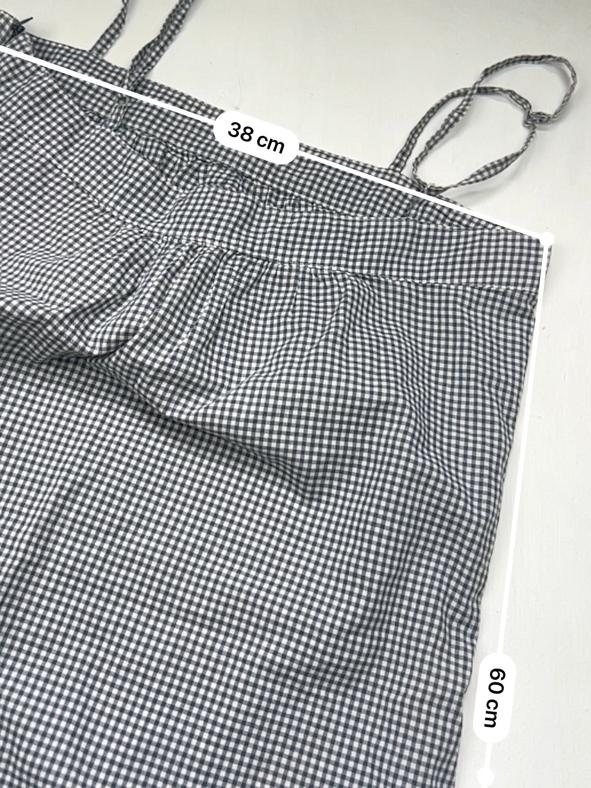 Grey check mini dress (M)