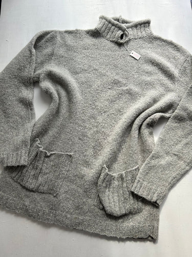 Grey super soft high neck jumper (M/L)