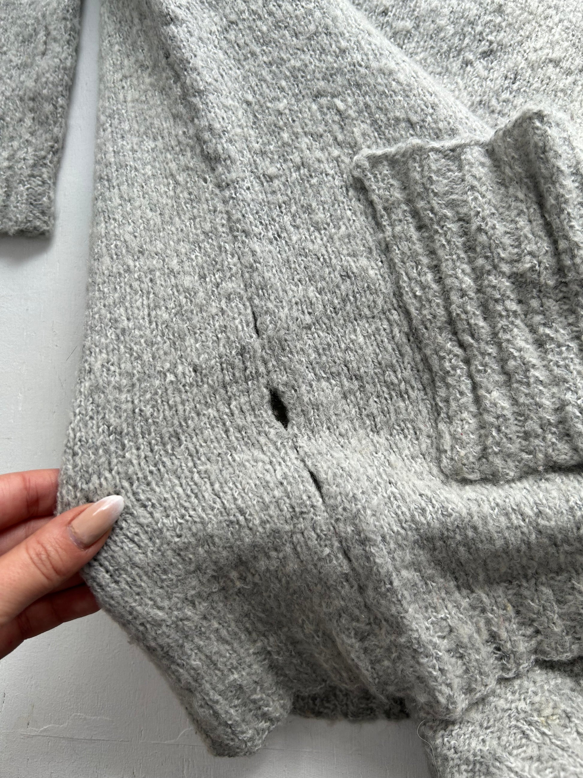 Grey super soft high neck jumper (M/L)