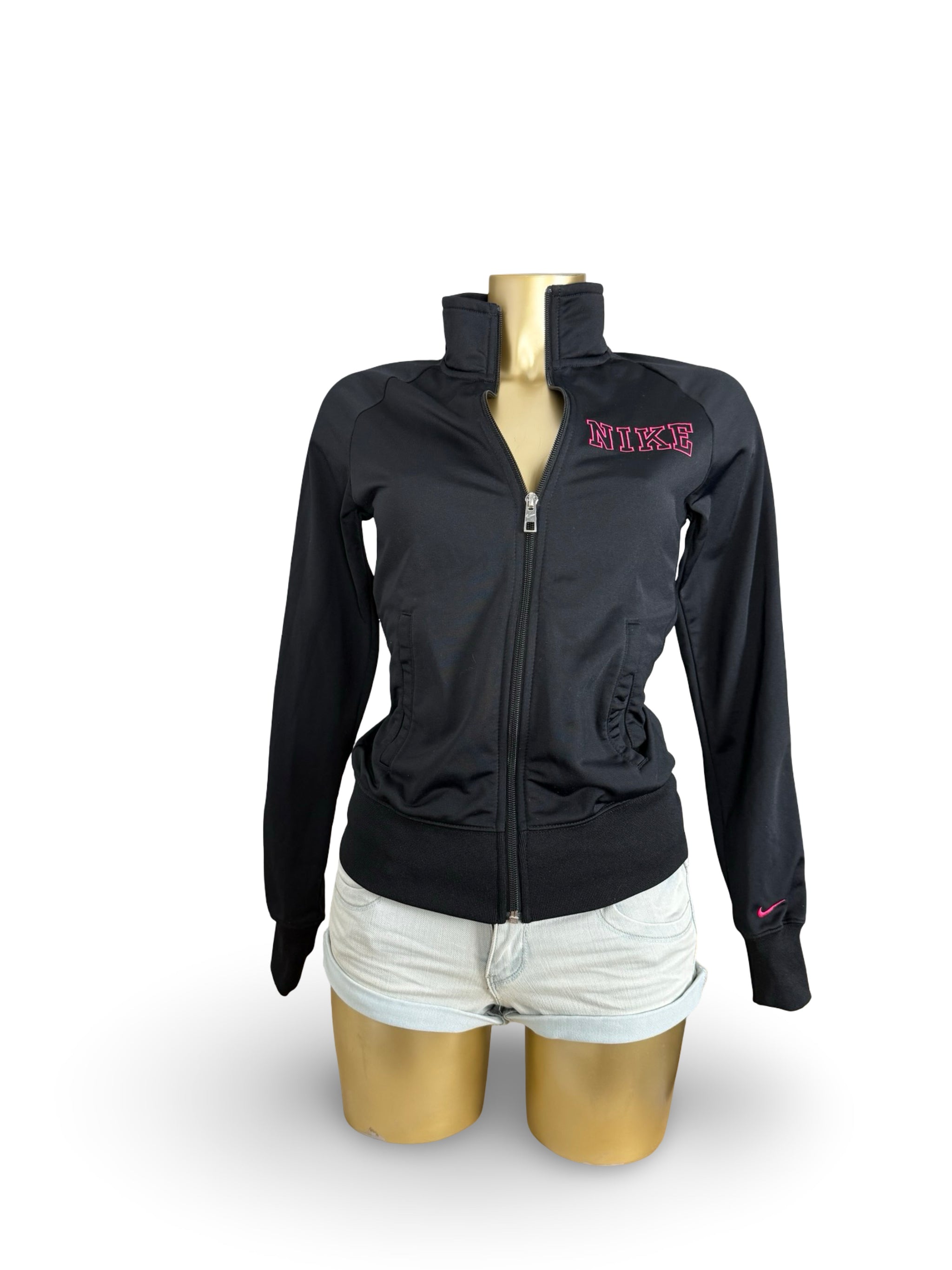 Black activewear zip up jacket (XS)
