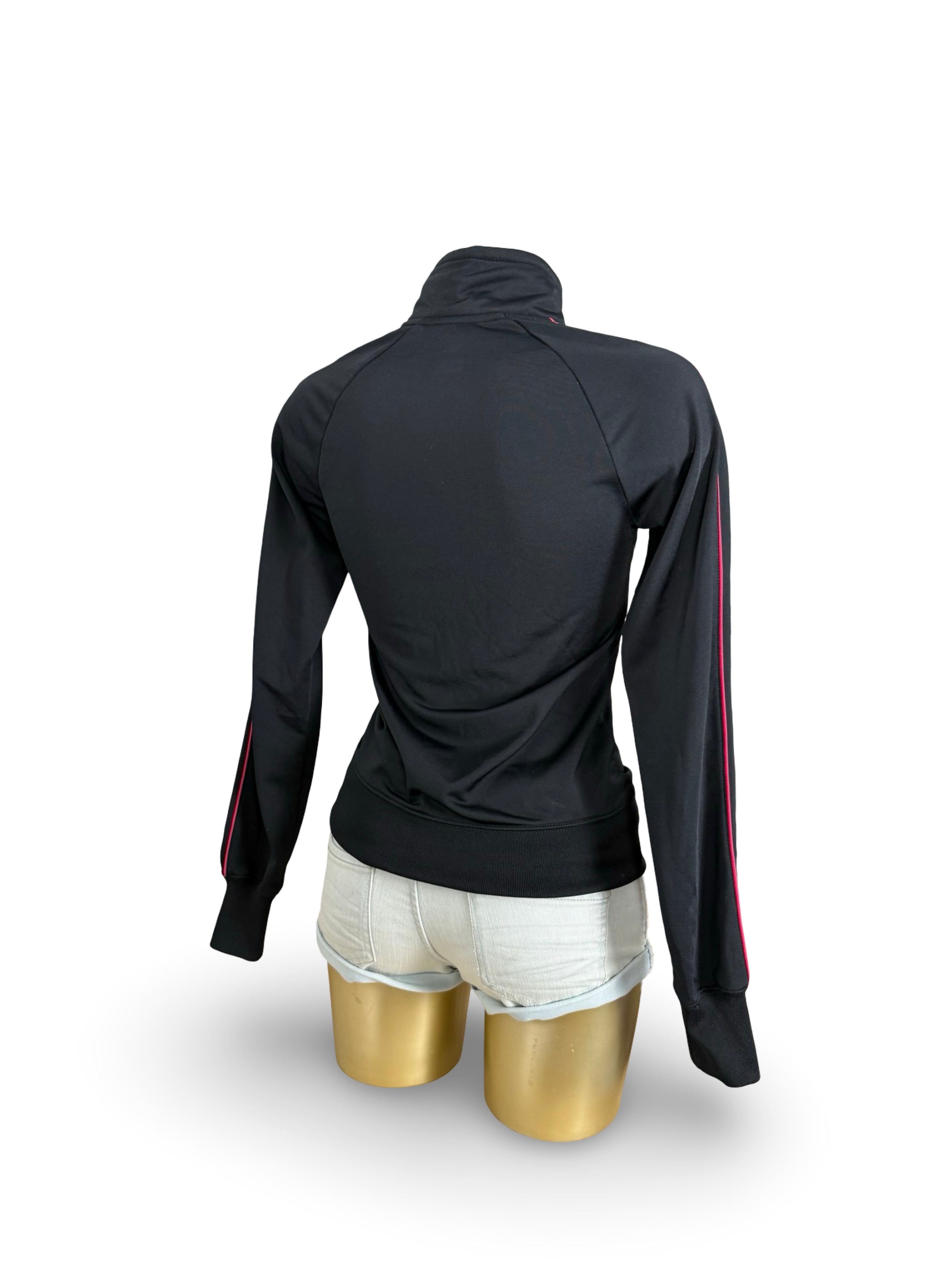 Black activewear zip up jacket (XS)
