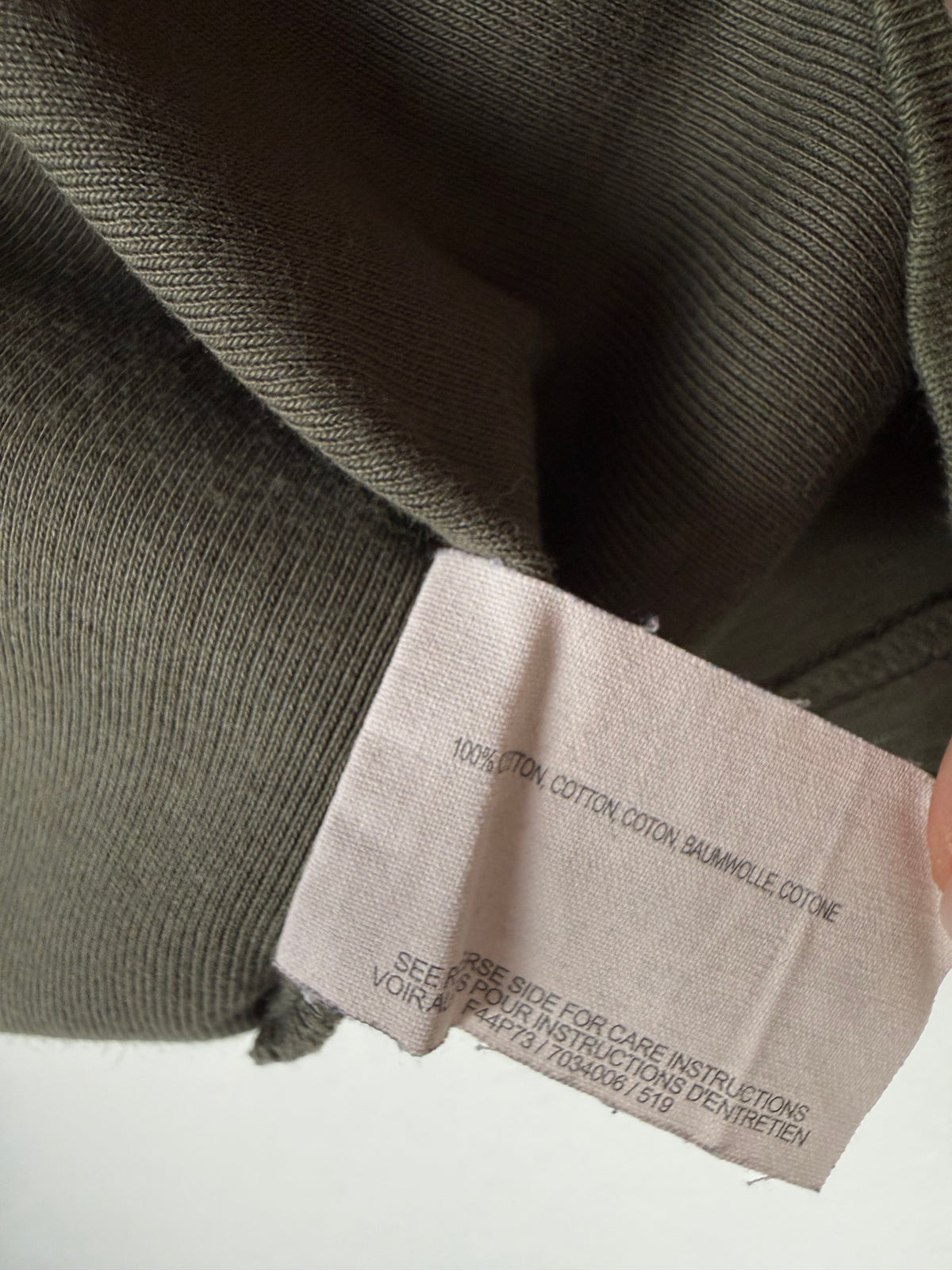 Khaki 100% cotton tank top (S)
