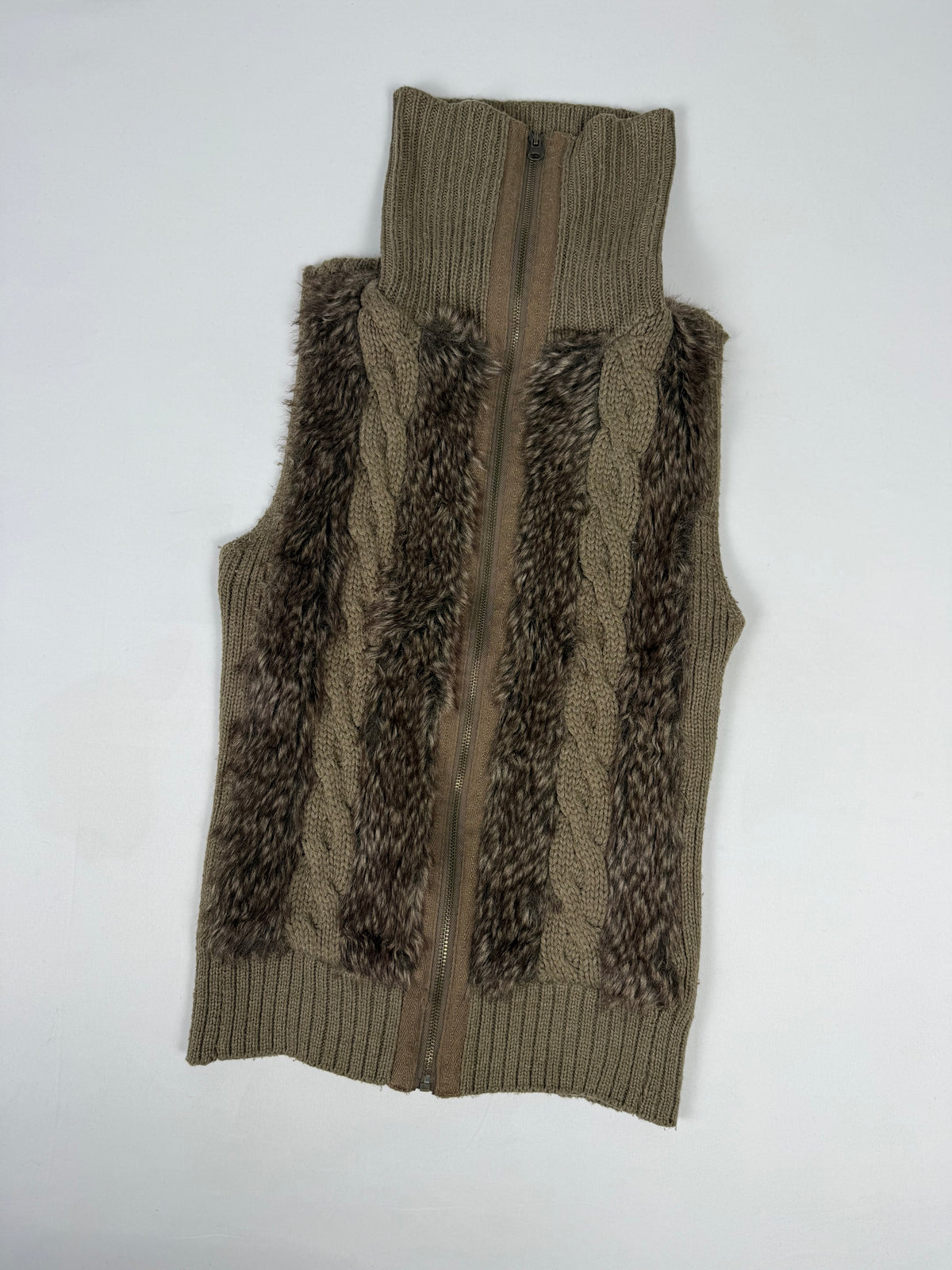 Veste ajustée 100 % coton kaki (L)