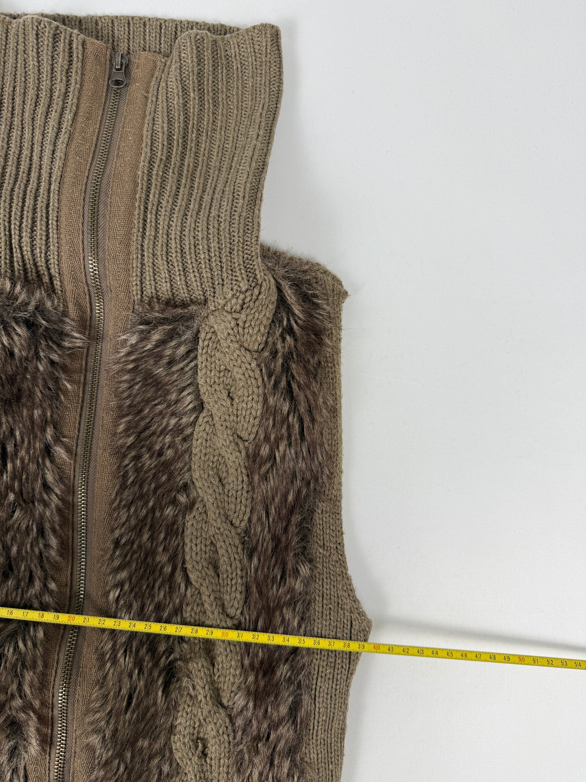 Veste ajustée 100 % coton kaki (L)