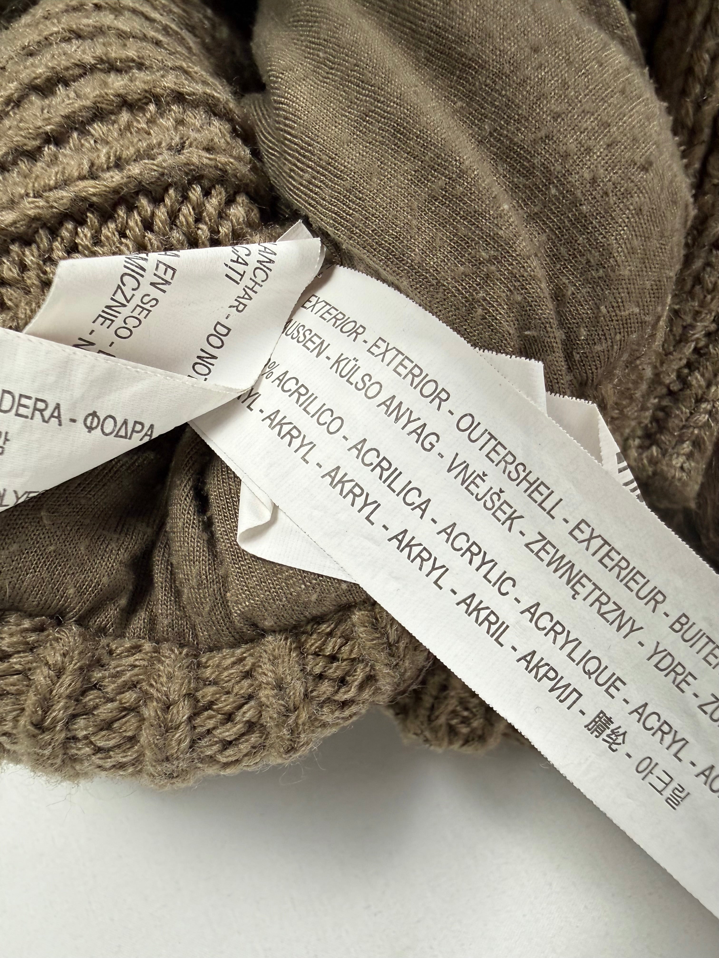 Veste ajustée 100 % coton kaki (L)