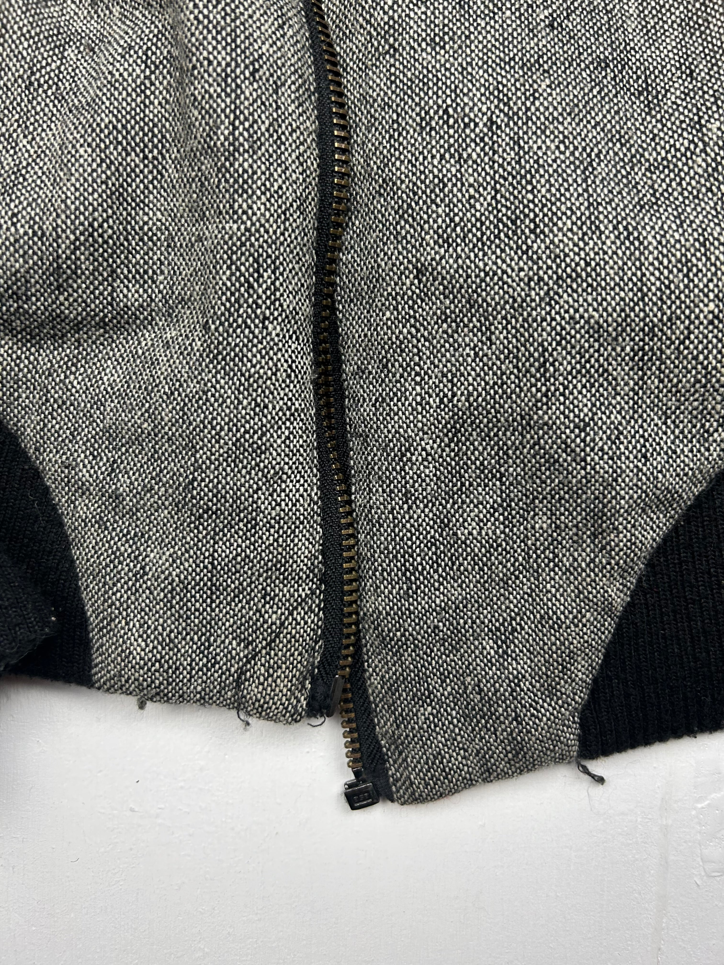 Grey biker jacket (S)