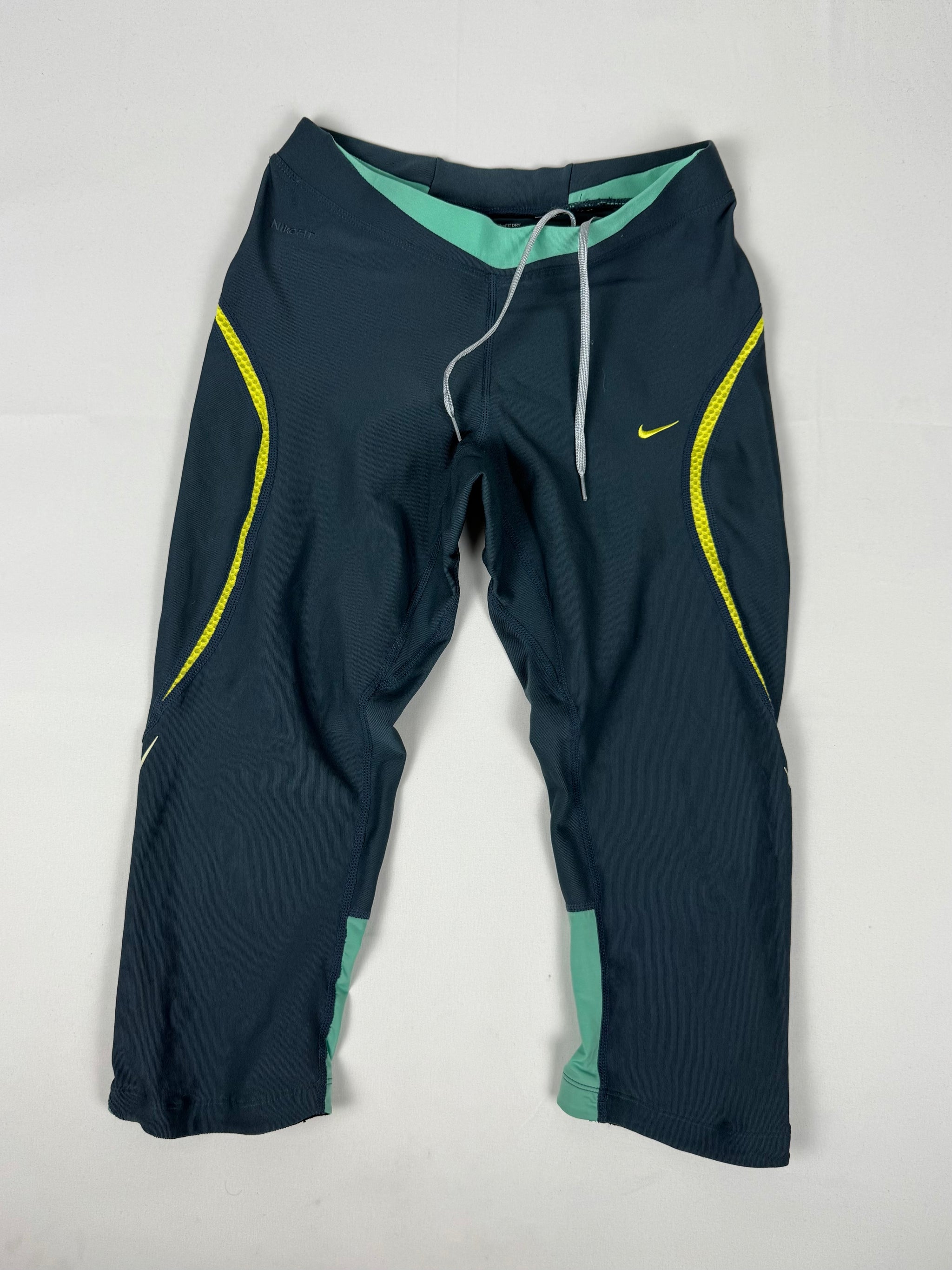Blue activewear low waist capri leggings pants (S/M)