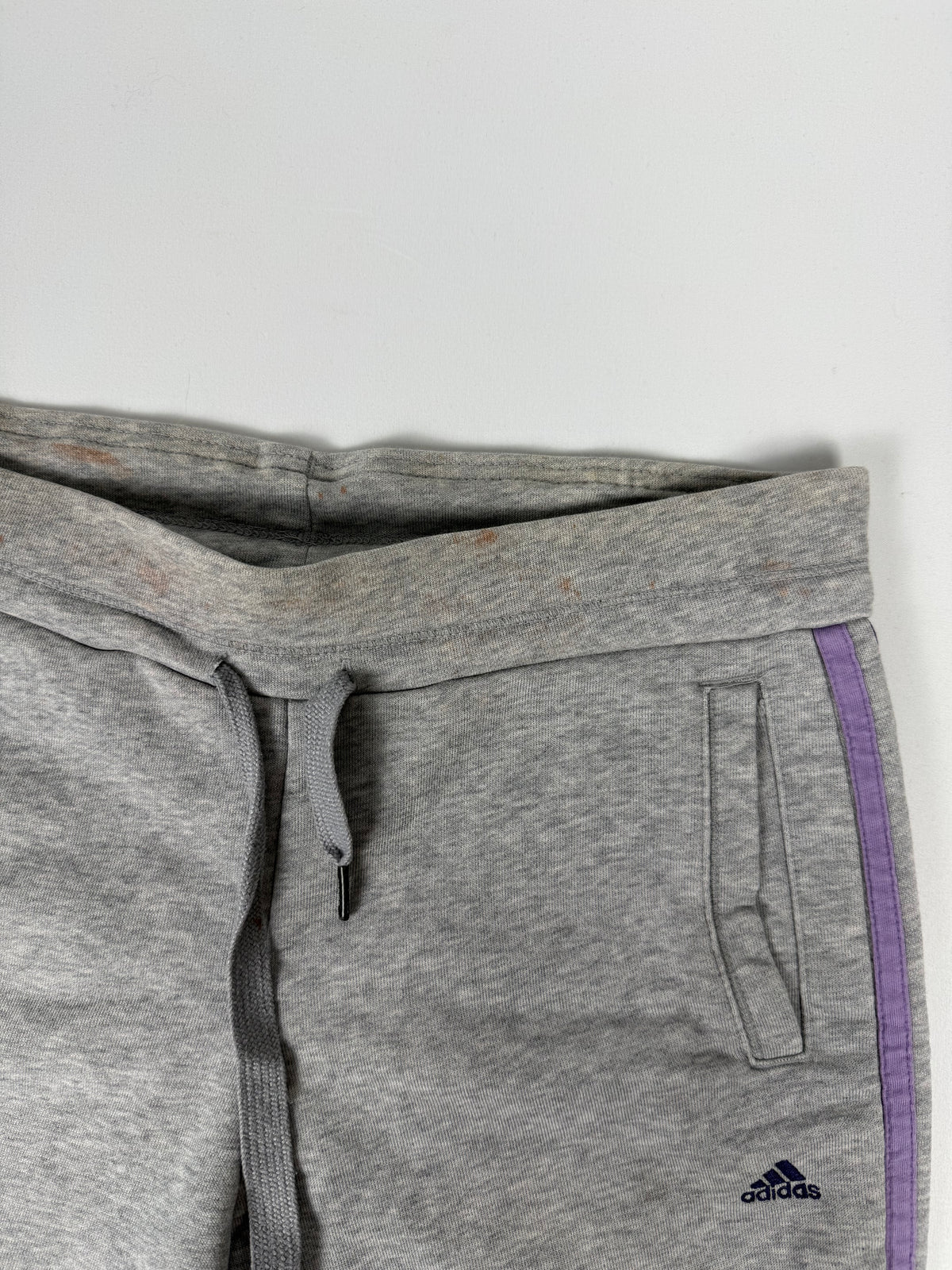 Grey & purple low rise capri pants (S)