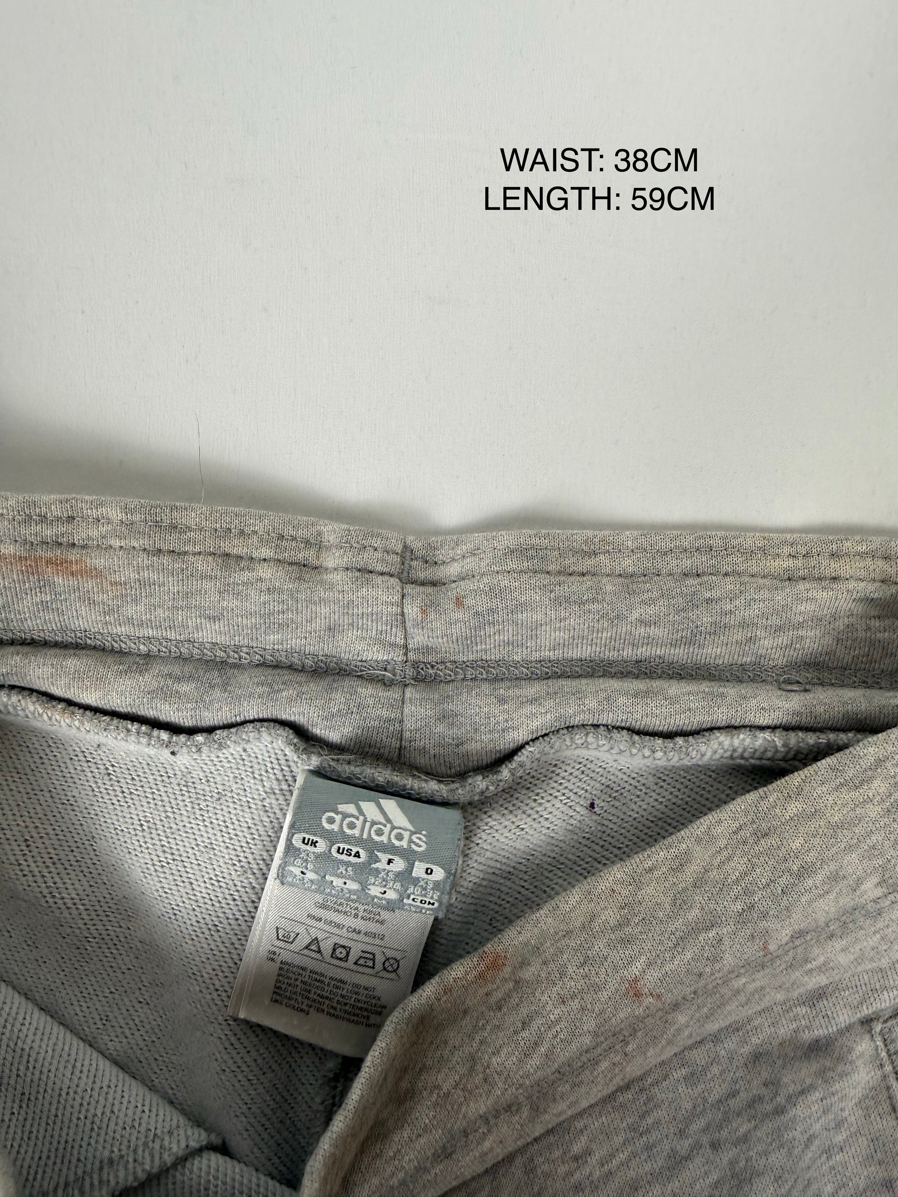 Grey & purple low rise capri pants (S)