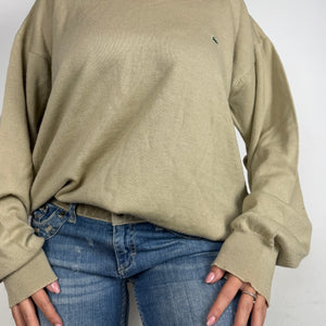 Beige oversized 90s knitted jumper  (XXL)