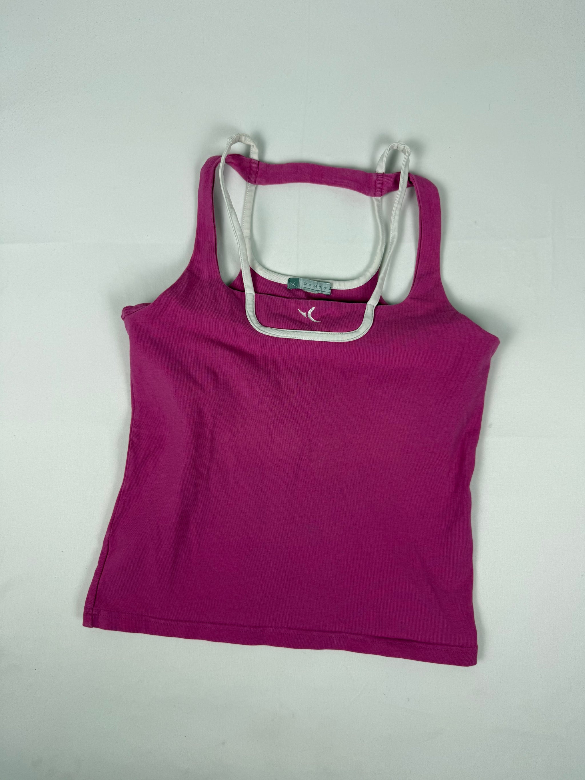 Pink activewear built in bra top (S/M)