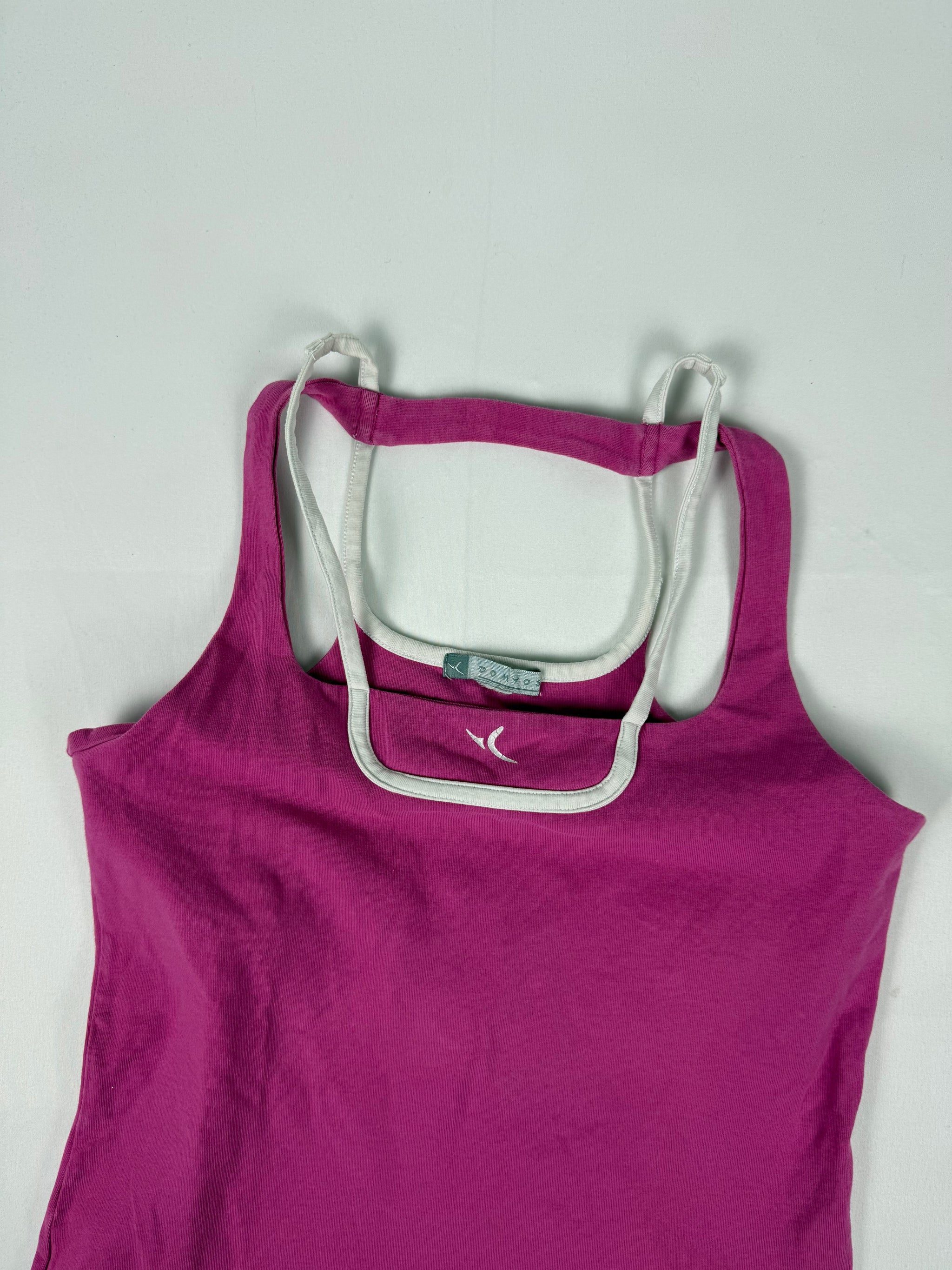 Pink activewear built in bra top (S/M)
