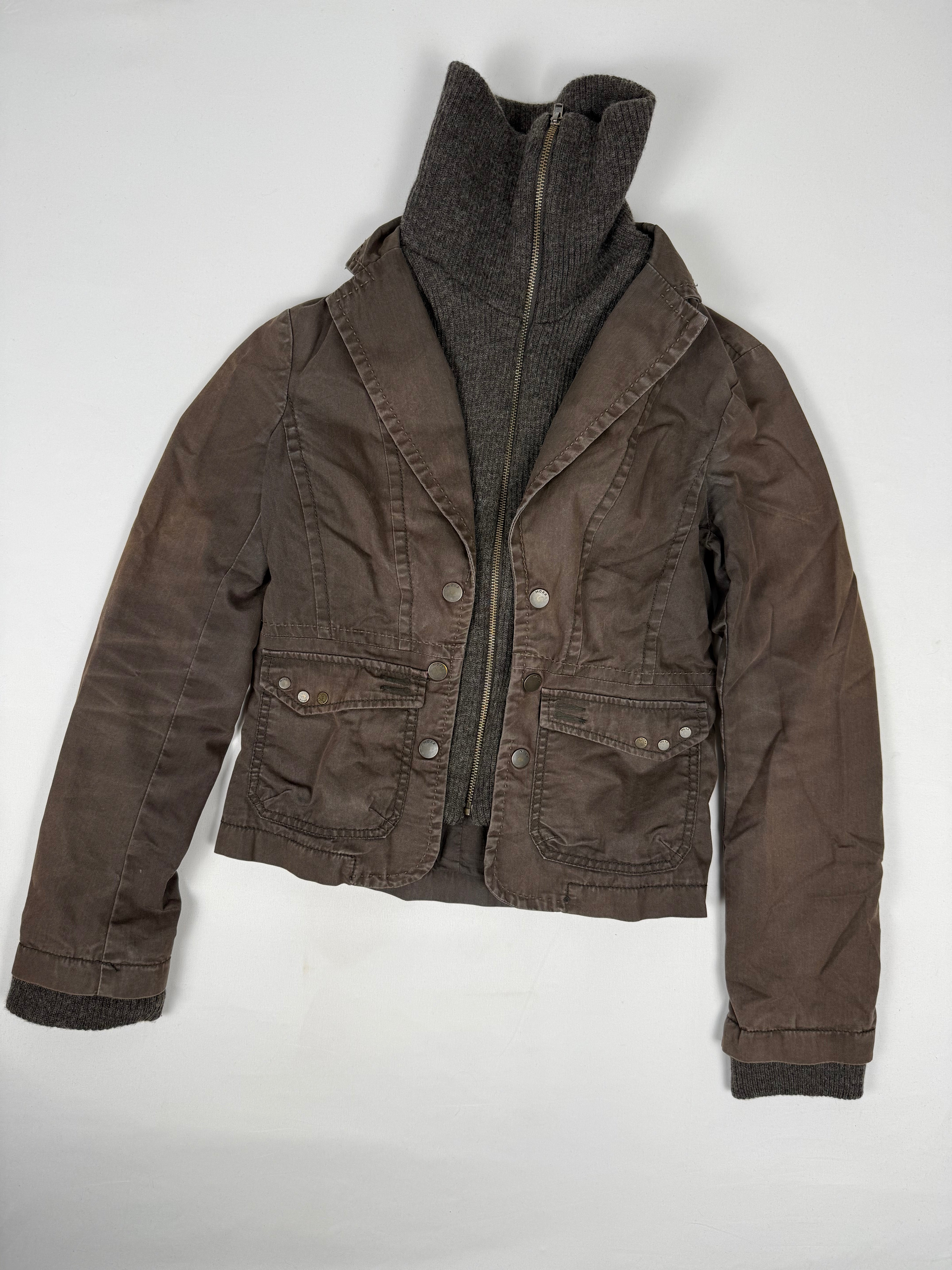 Brown 2 in 1 layer jacket (L)