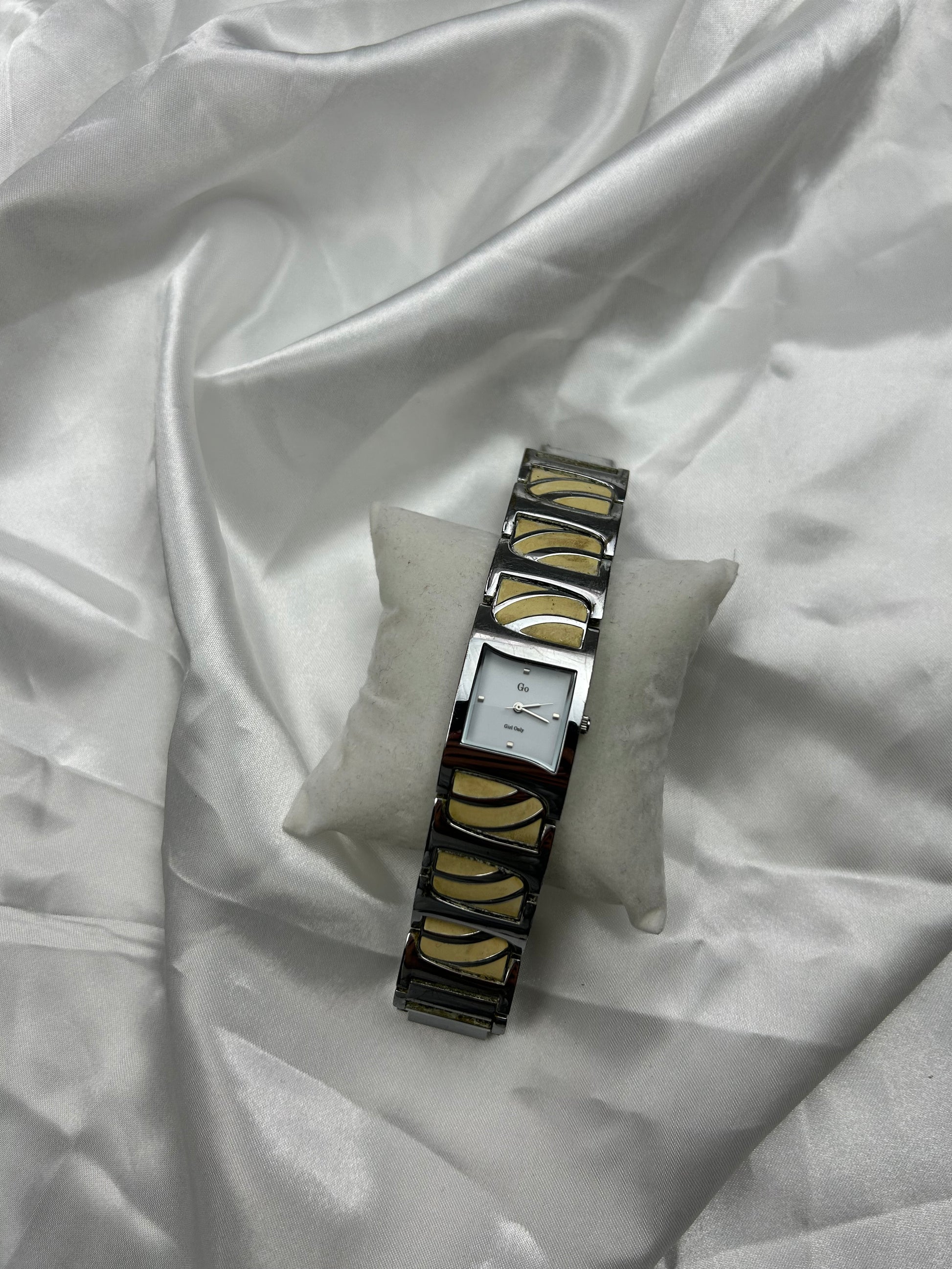 Vintage stainless steel inox bracelet watch jewelry