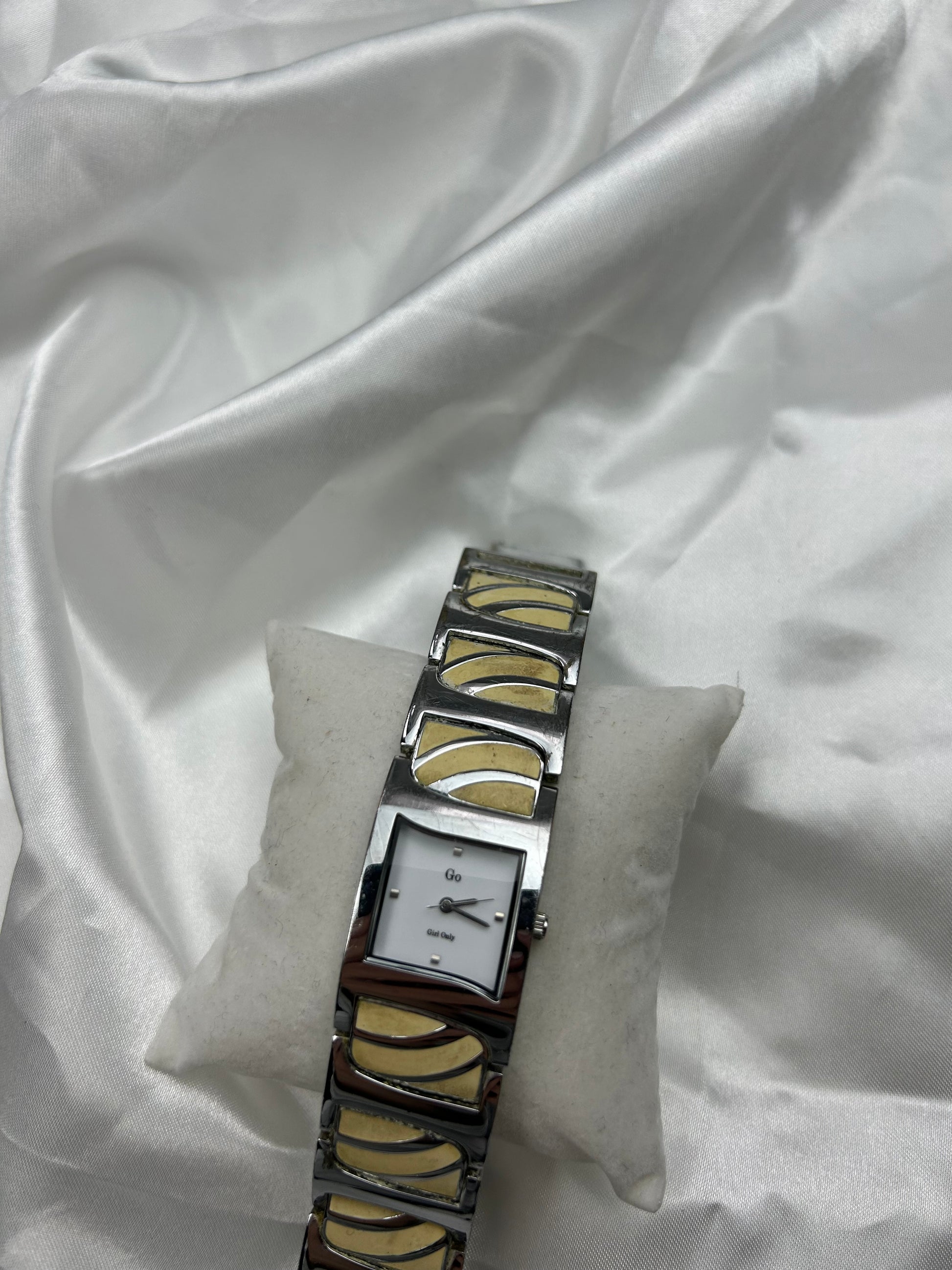 Vintage stainless steel inox bracelet watch jewelry