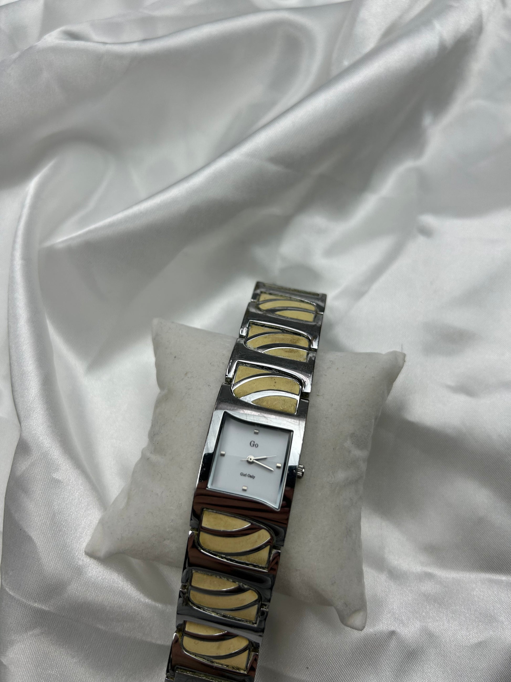 Vintage stainless steel inox bracelet watch jewelry