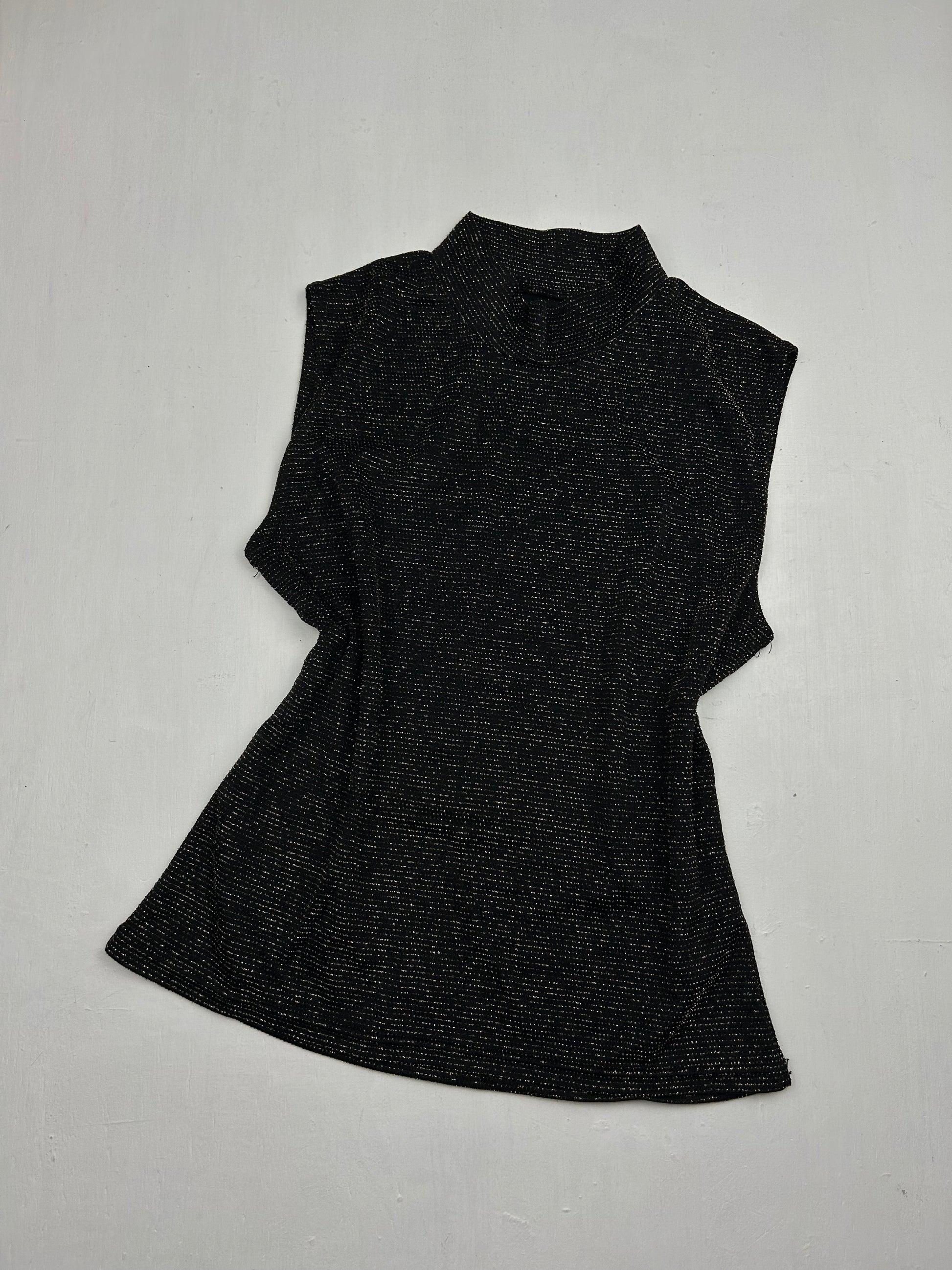 Black & gold sequins tank top (S/M)