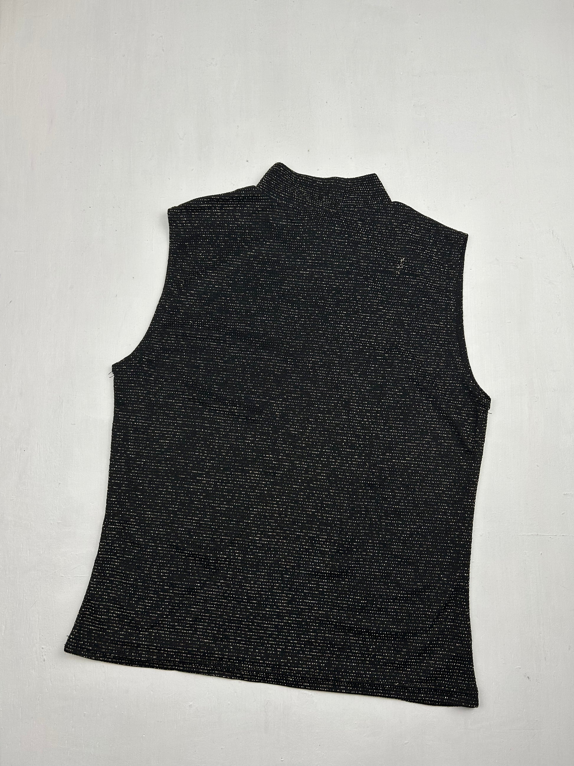 Black & gold sequins tank top (S/M)