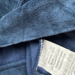 Blue velvet zip up sweatshirt (M)