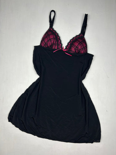 Black babydoll mini dress (S)