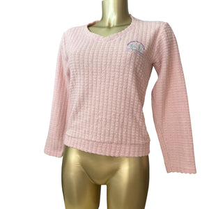 Baby pink logo jumper (S/M)