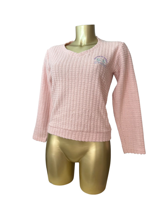 Baby pink logo jumper (S/M)
