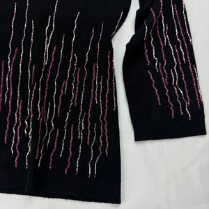 Black sequins 3/4 long sleeves top (S/M)