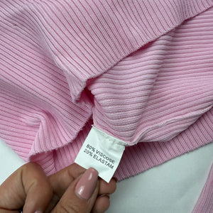 Baby pink half zip  jumper (S/M)