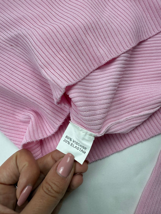 Baby pink half zip  jumper (S/M)