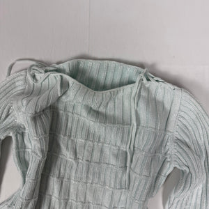 Baby blue lace up jumper (S/M)