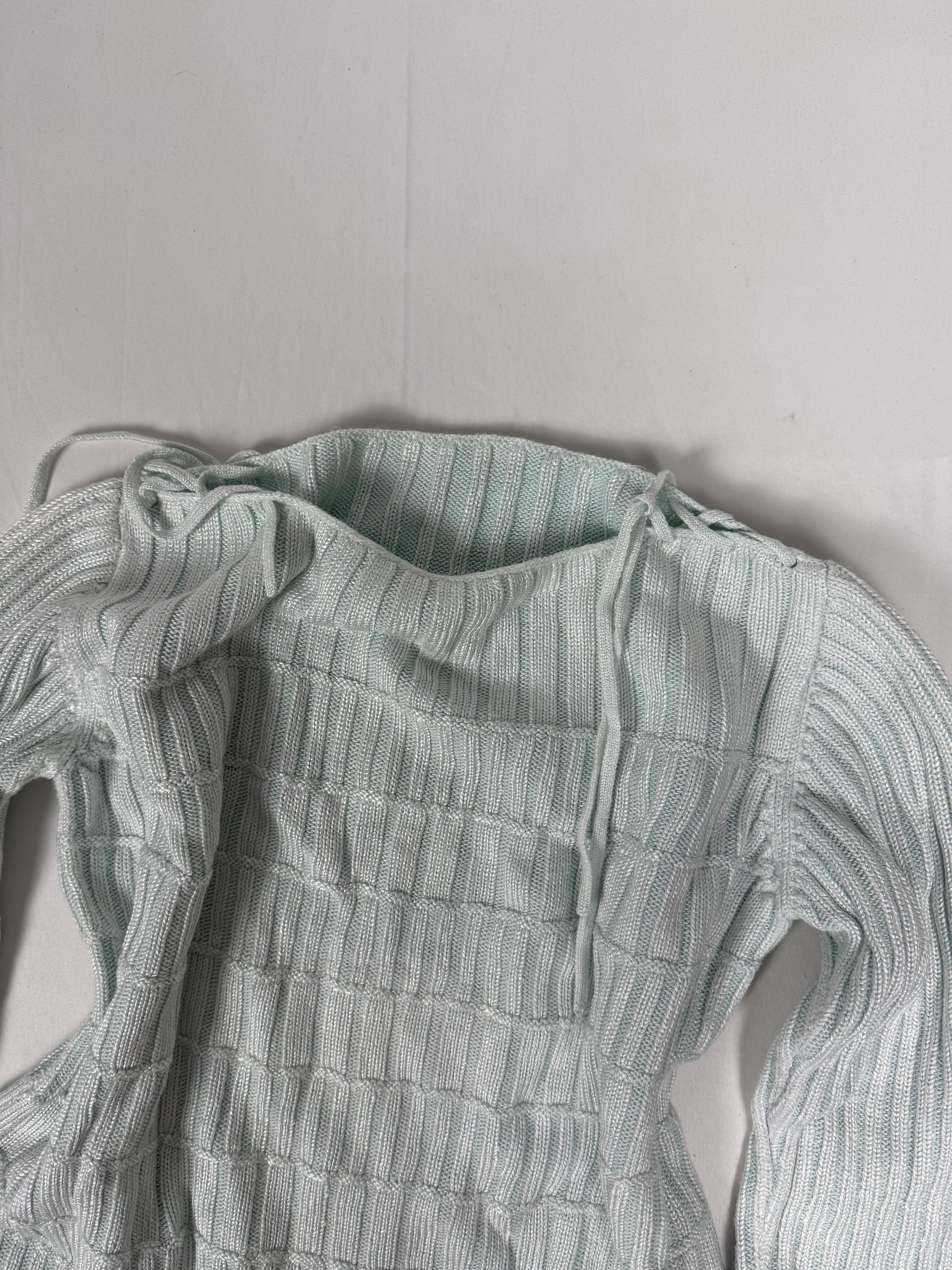 Baby blue lace up jumper (S/M)